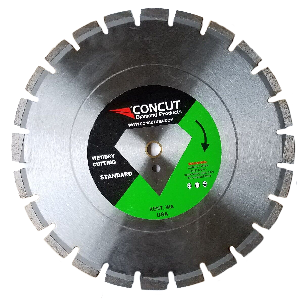 Diamond Asphalt Wet Saw Blade: 14 in. x 1 in.