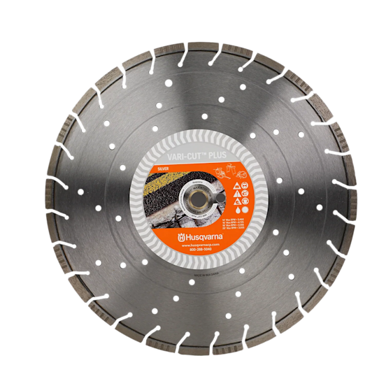 Diamond Concrete Wet Saw Blade: 14 in. x 1 in.