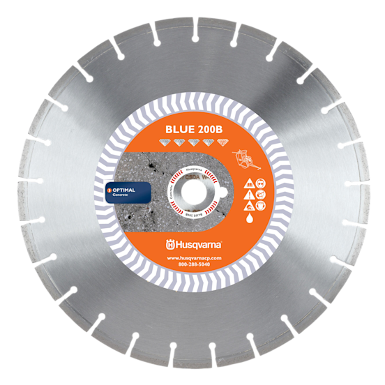 Diamond Concrete Dry Saw Blade: 14 in. x 20 mm.