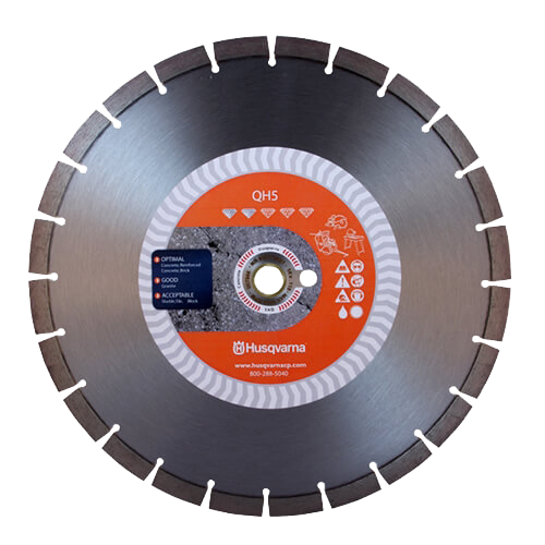 Diamond Concrete/Asphalt Wet/Dry Saw Blade: 16 in. x 1 in.