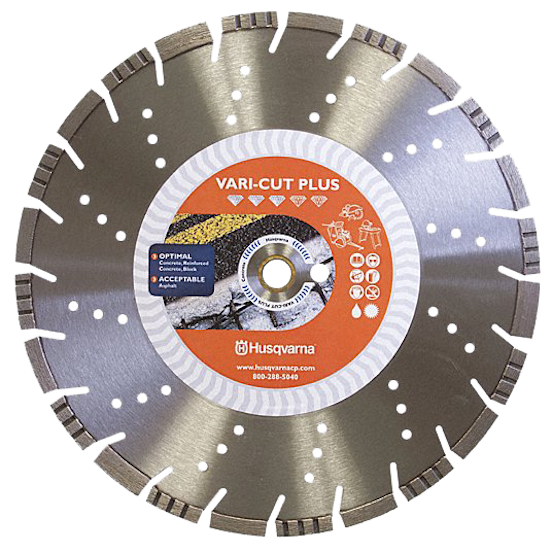 Diamond Concrete/Asphalt Wet/Dry Saw Blade: 18 in. x 1 in.