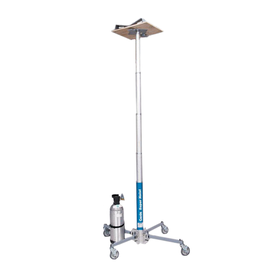 Pneumatic Material Lift: 12 ft.