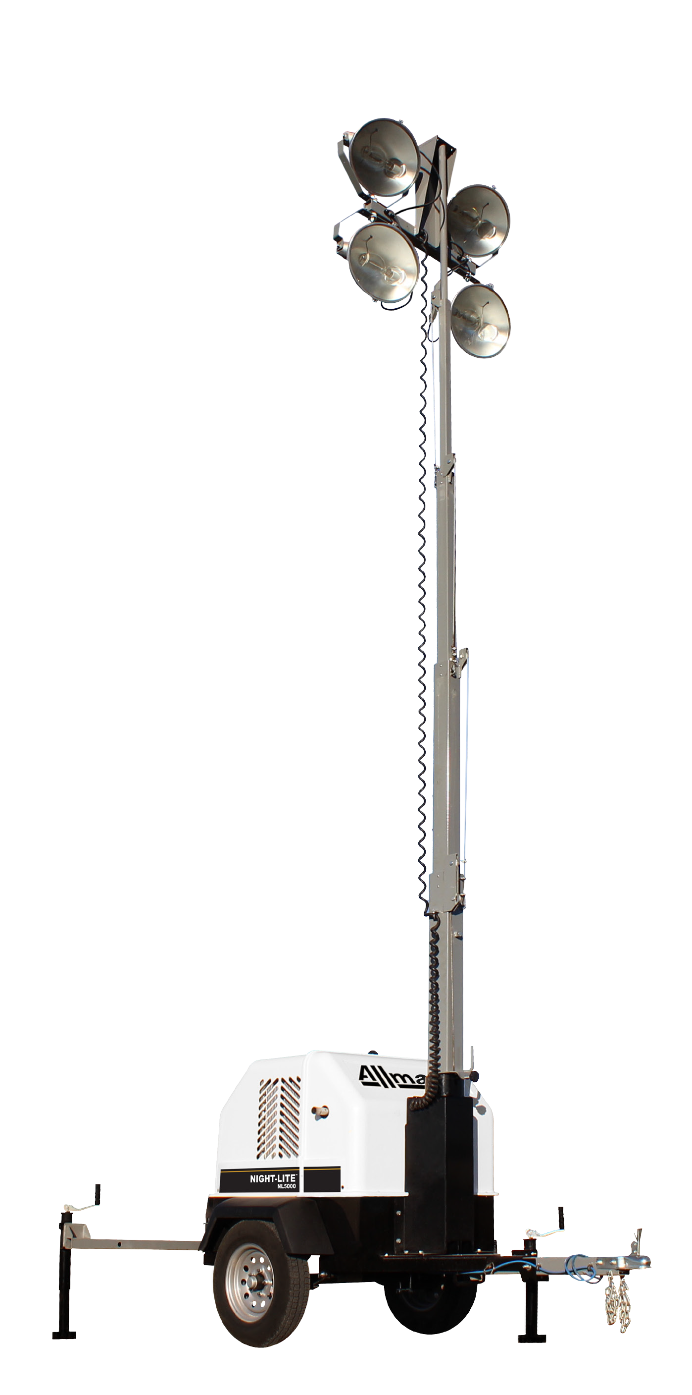 Towable Vertical-Mast Light Tower