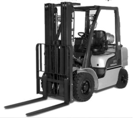 20-Foot Straight Mast Forklift 2WD - 4,500 Pounds