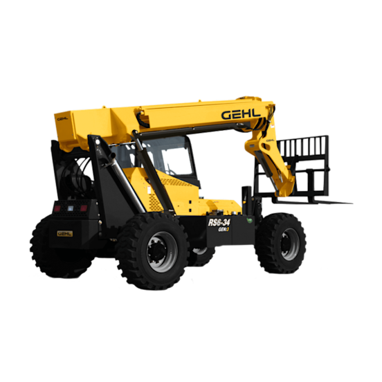 34-Foot 4WD Cabbed Telehandler - 6,000 Pounds