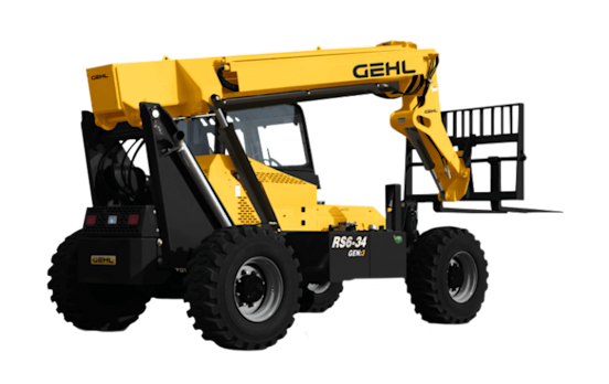 34-Foot 4WD Cabbed Telehandler - 6,000 Pounds