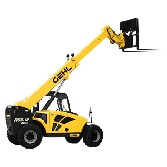 18-Foot 4WD Cabbed Telehandler - 4,400 Pounds
