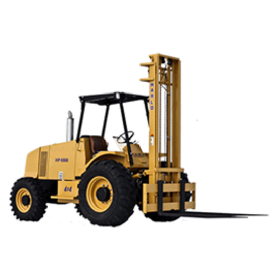 21-Foot Straight Mast Forklift 4WD - 6,000 Pounds