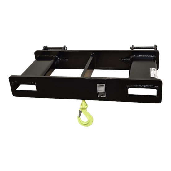 12k Telehandler Lift Hook (JLG Pin-Mount)
