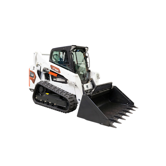 1,900-2,300 Pound Cabbed Tracked Skid Steer