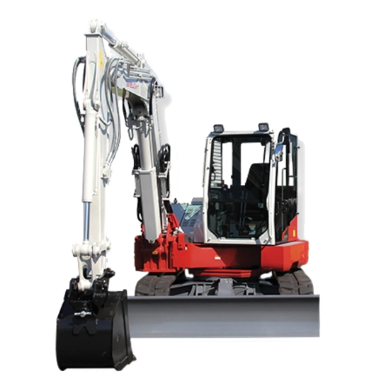 18,000 Pound Mini Excavator With Offset Boom