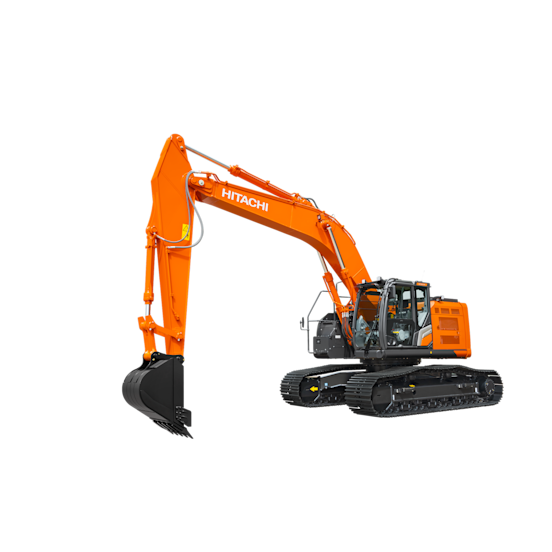 Heavy-Duty Cabbed, Crawler Excavator with Reduced Tail Swing: 75-80,000 lb.