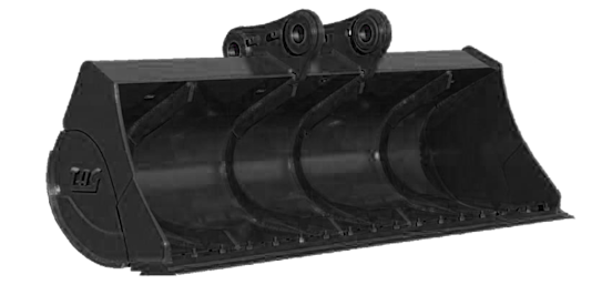 Excavator Pin-On Muck Bucket: 54 in.