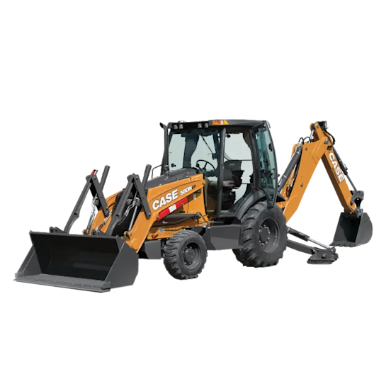Standard 14-foot 4WD Cabbed Backhoe