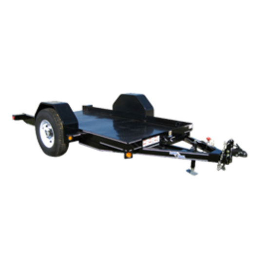 Single-Axle Flatbed Trailer