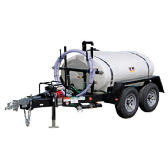 500-Gallon Dual-Axle Mobile Water Trailer