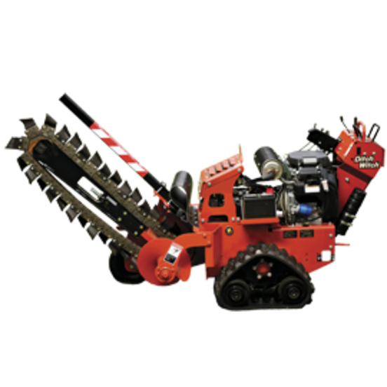 Walk-Behind 24-Inch Trencher With Tracks