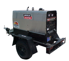 Portable Gas 300-Amp Welder With Lead and Ground