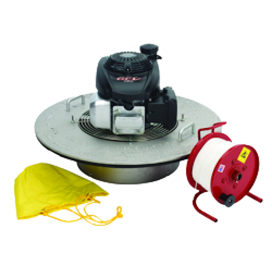 Manhole Line Stringer with Fan