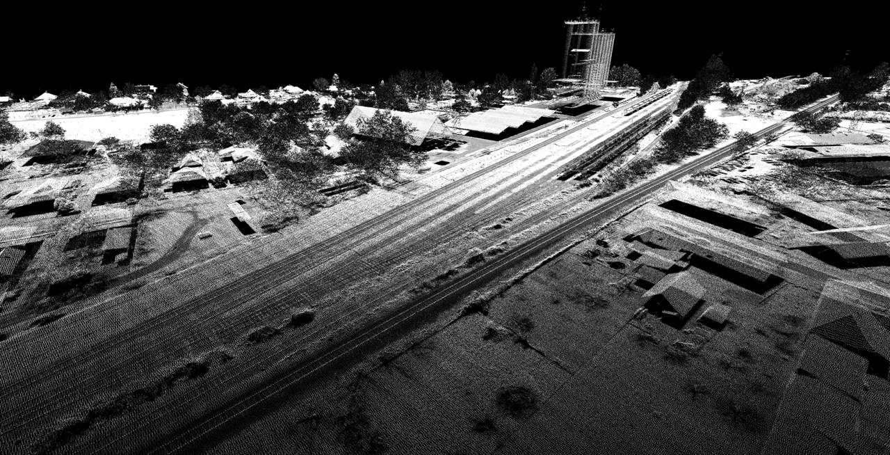 Ortofotó és LIDAR alapú domborzatmodell vasúti infrastruktúra fejlesztéshez