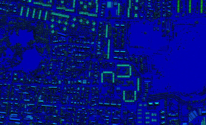 Relatív magasságmodell (1x1m)