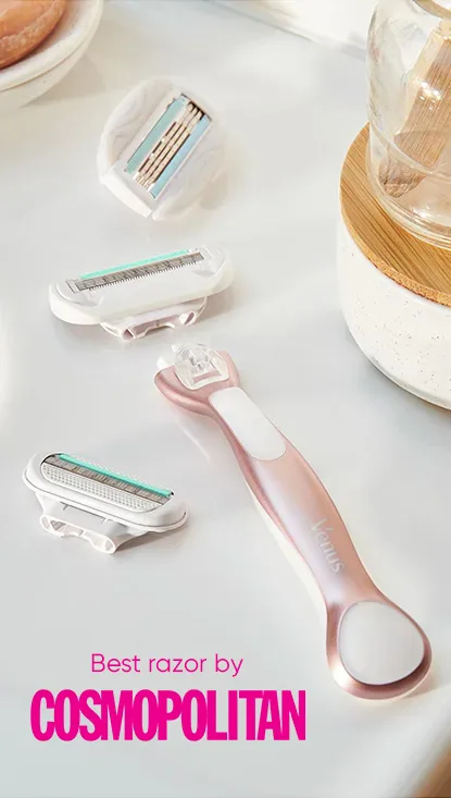 Deluxe Smooth Sensitive RoseGold razor and refills