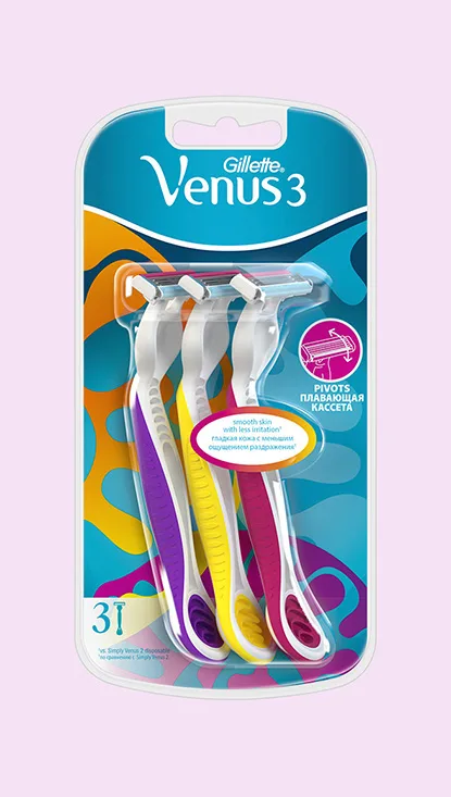 Venus Simply 3 Disposables 3 Women's Razors Pack