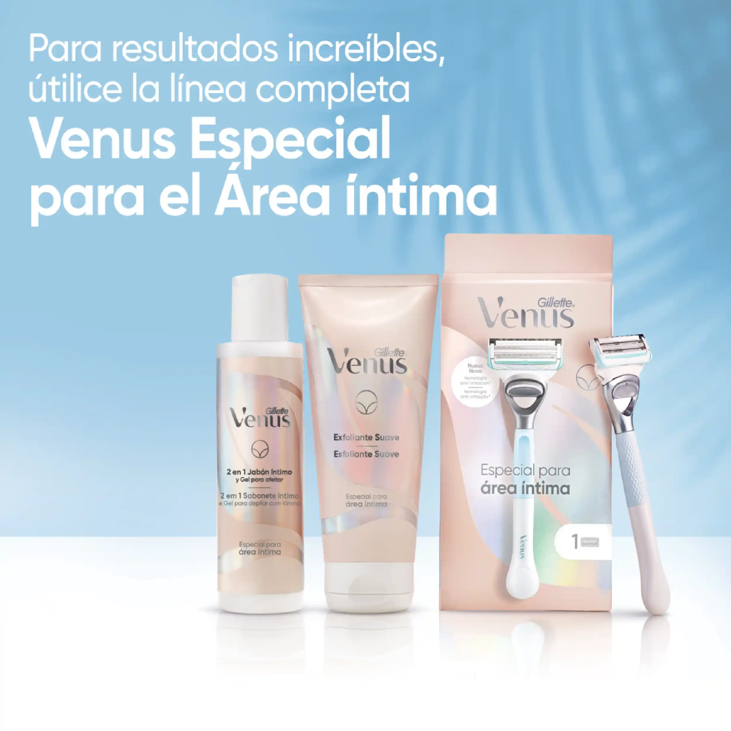 Jabón y Gel Gillette Venus Área Íntima, 190mL