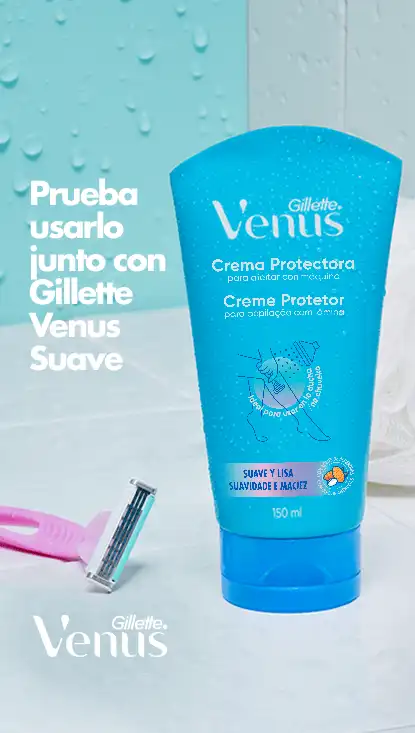 Prueba usarlo junto con Gillette Venus Suave