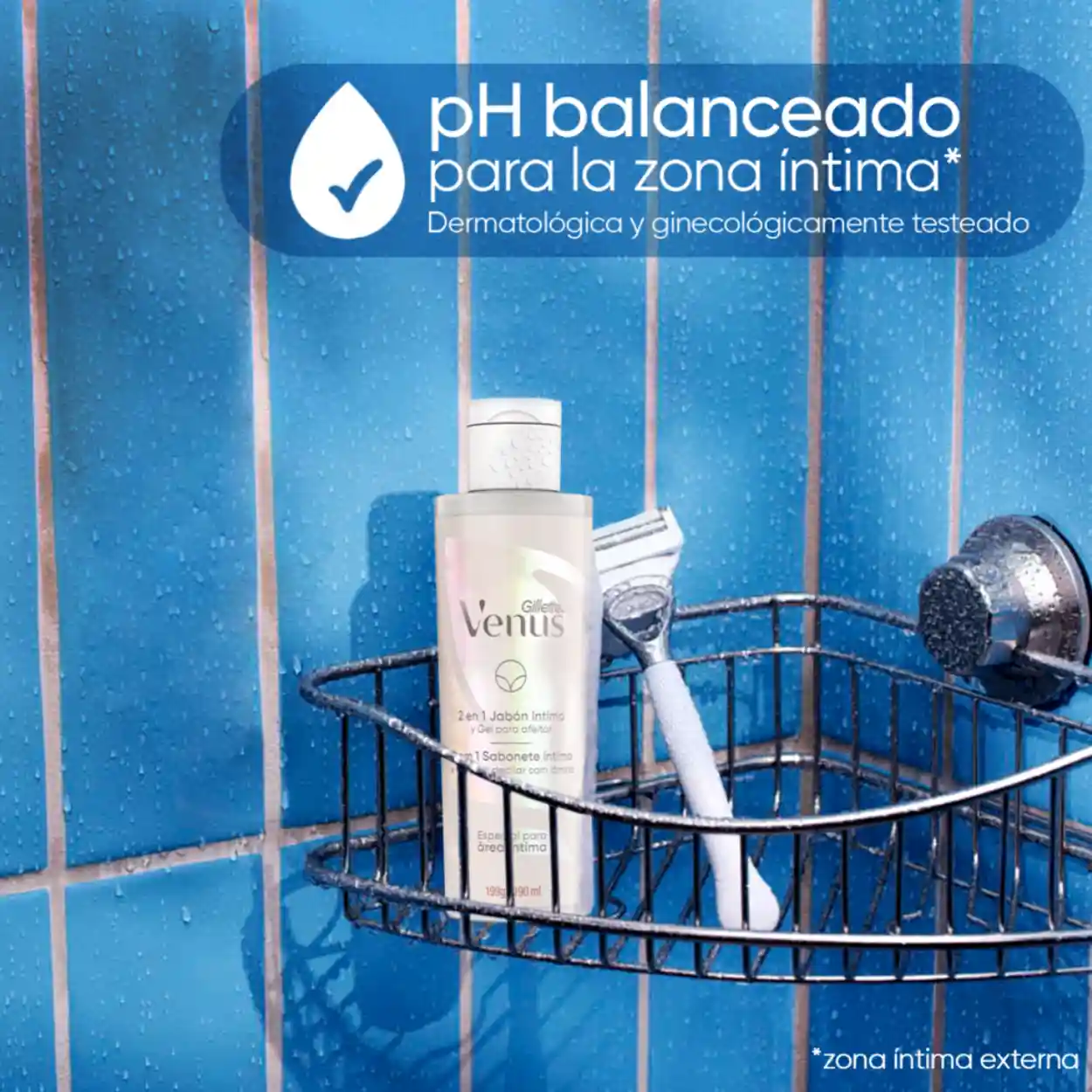 Jabón y Gel Gillette Venus Área Íntima, 190mL