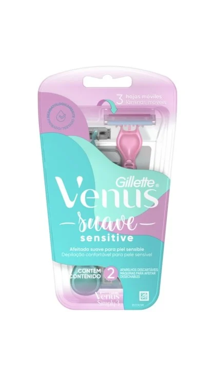 Suave Sensitive Descartáveis 2ct