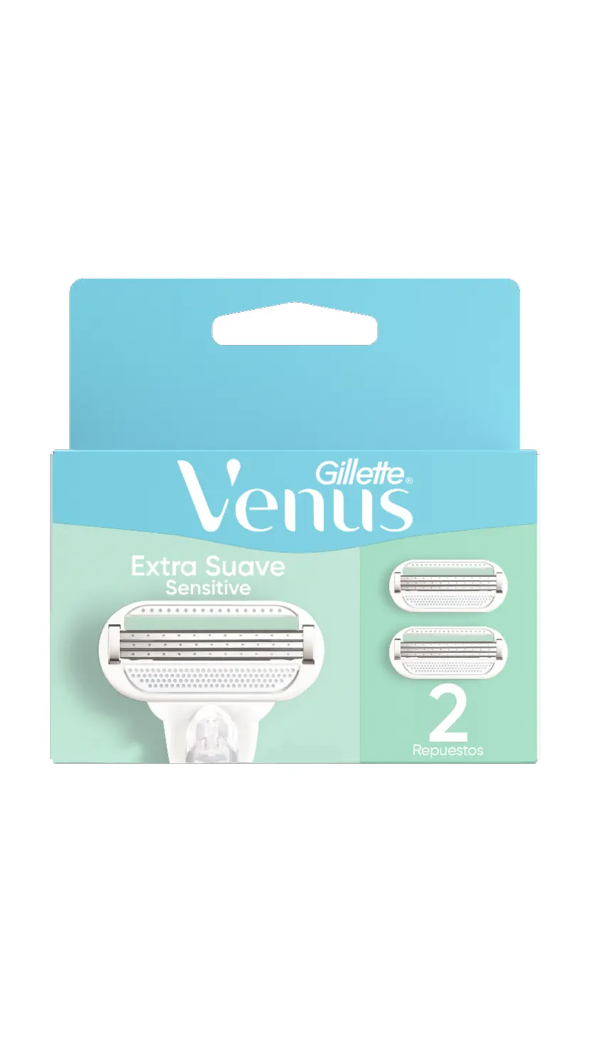 Cartucho Rastrillo Gillette Venus Extra Suave Sensitive