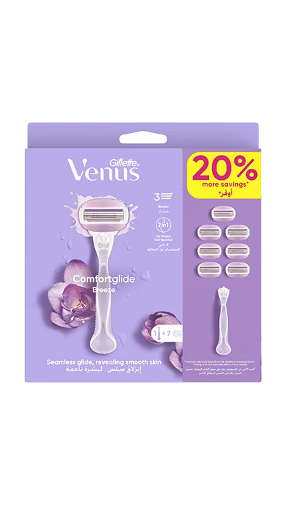 Comfortglide Breeze Razor ، حزمة من 7