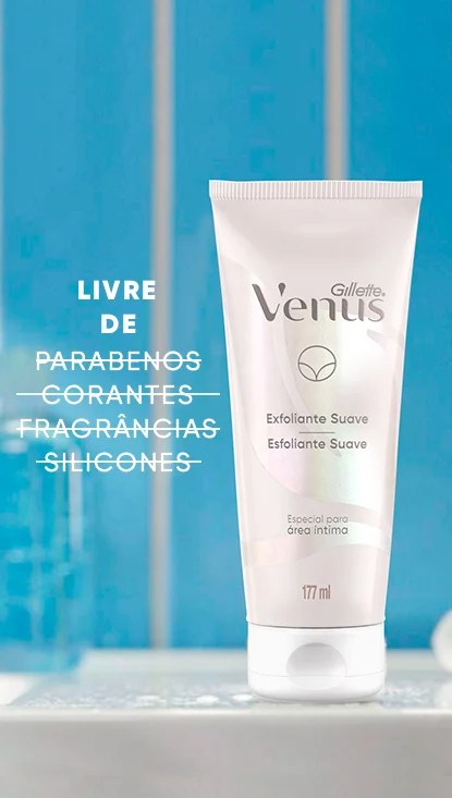 Imagem secundária com texto:
Livre de parabenos, corantes, fragrancias, silicones