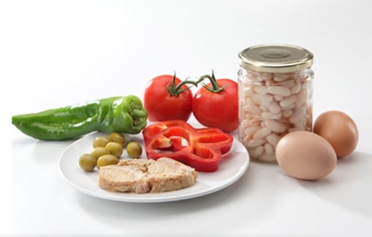 Judías blancas con verduras para embarazadas
