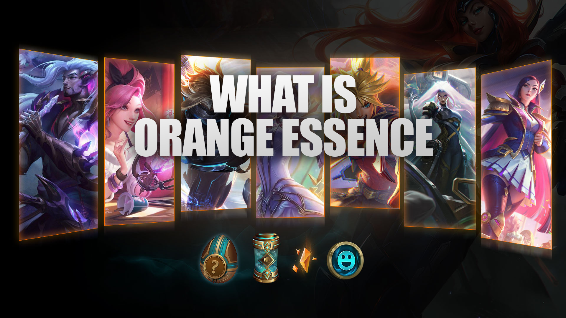 Orange Essence is a special crafting material in League of Legends. It is used to craft various in-game cosmetic items like skins, wards, emotes, and even summoner icons.