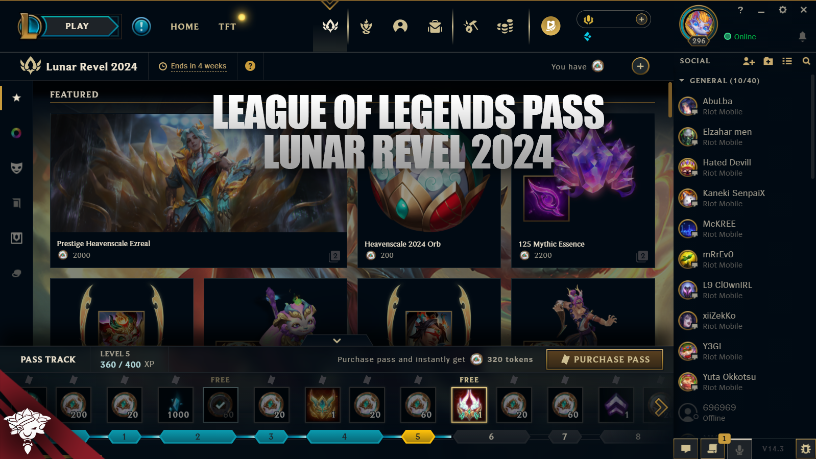 LoL Pass Lunar Revel 2025