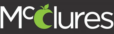 McClure logo on a black background