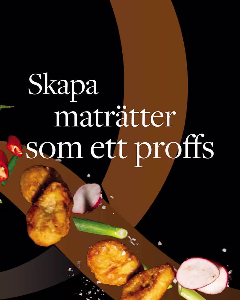 QuornPro banner in black and orange with icons of food going through the middle