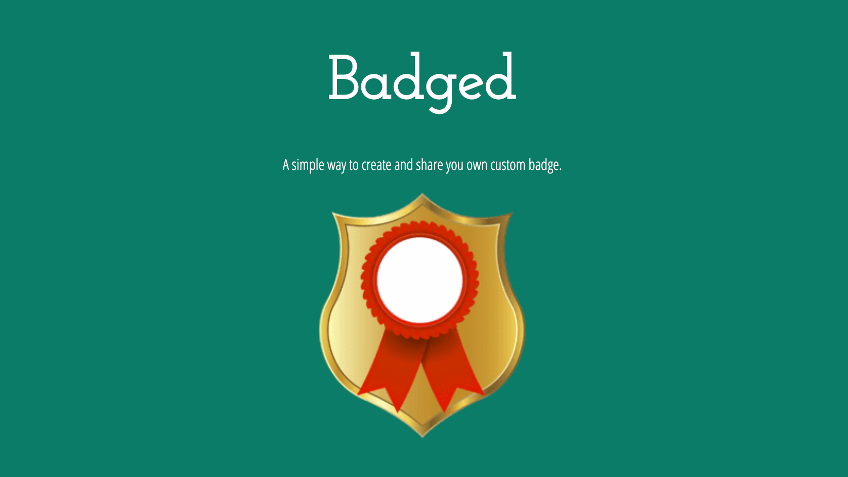 Badged Web Application