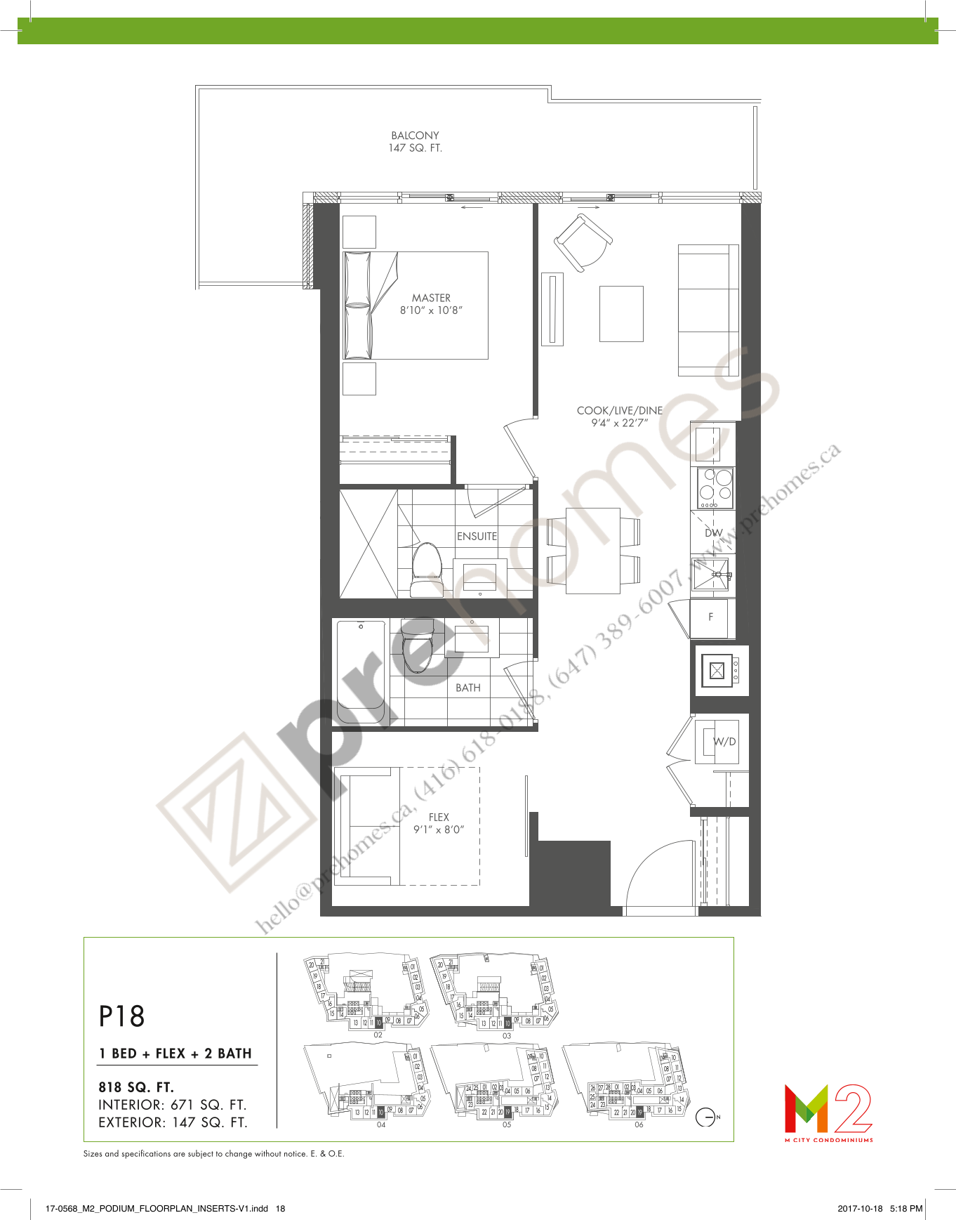 1-M2 Floor Plans