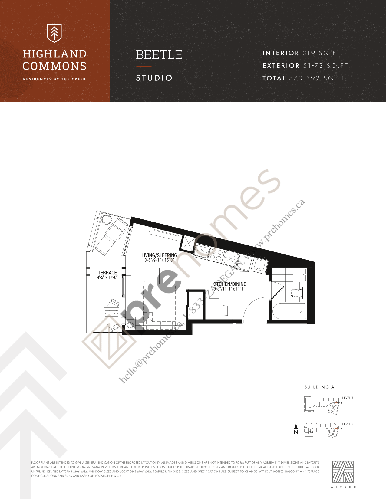 2-Highland Common Condos Floor Plans