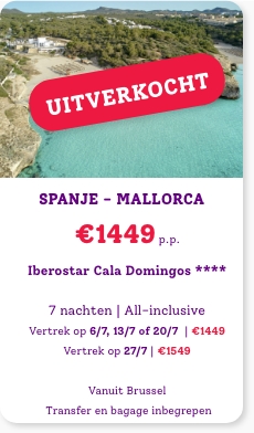Dolle Donderdag Promotie 23 mei Mallorca 2 uitverkocht