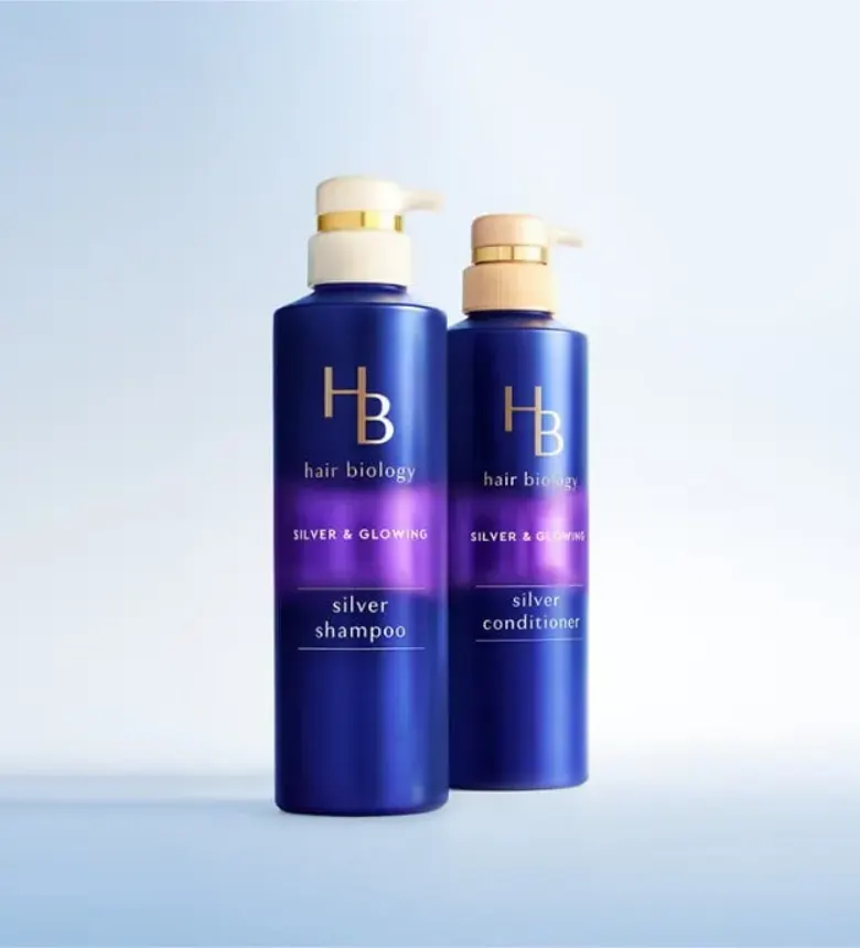 Hair Biology Silver and Glowing Serum shampoo and Conditioner