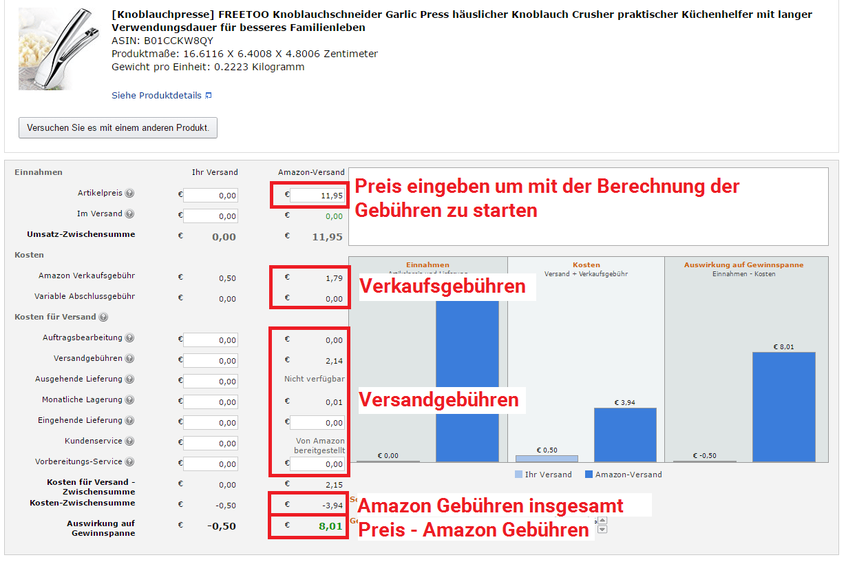 Amazon FBA Rechner: So Finden Sie Die Produkte Mit Dem Größten Profit ...