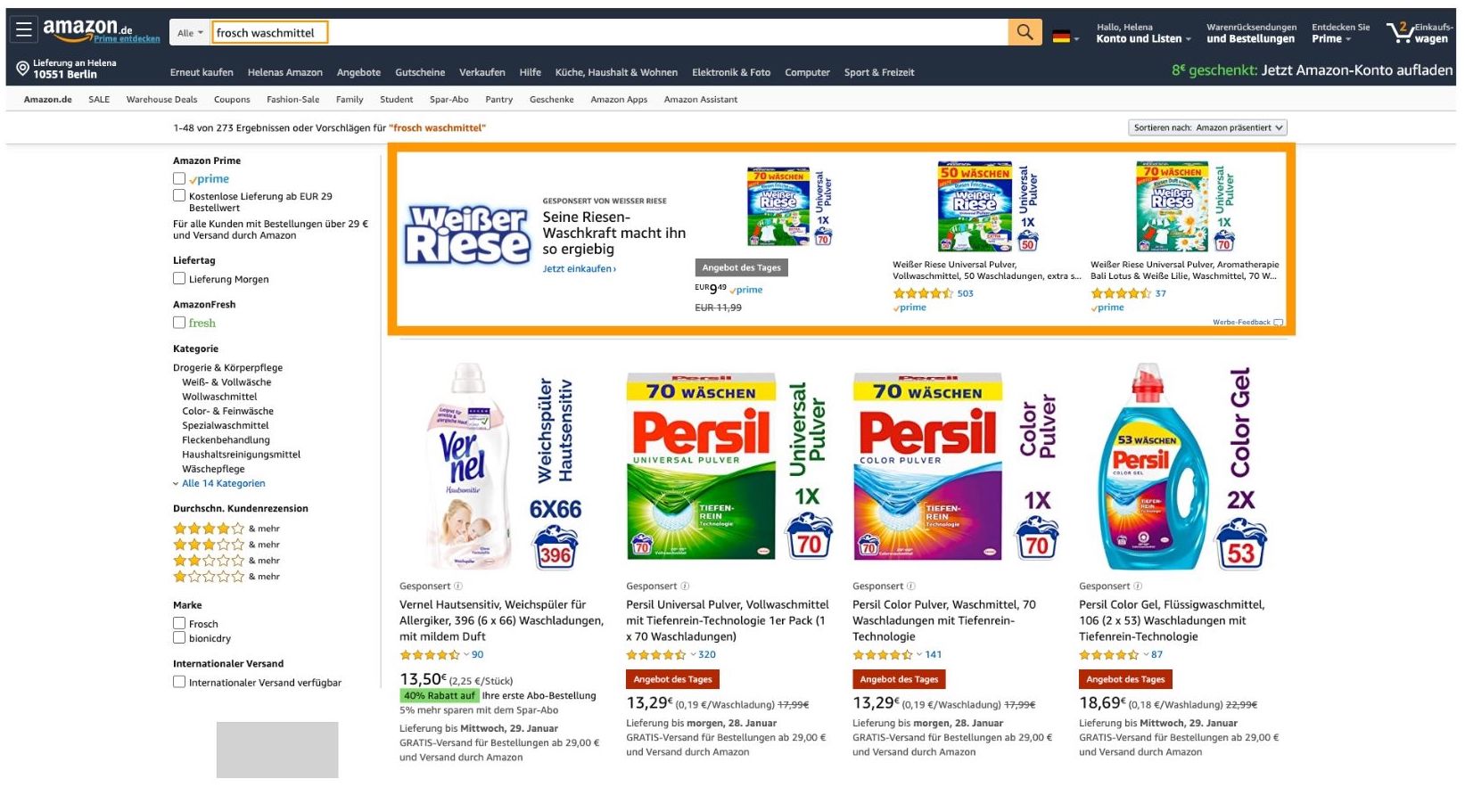 Sponsored-Brands-konkurrierende-Marke