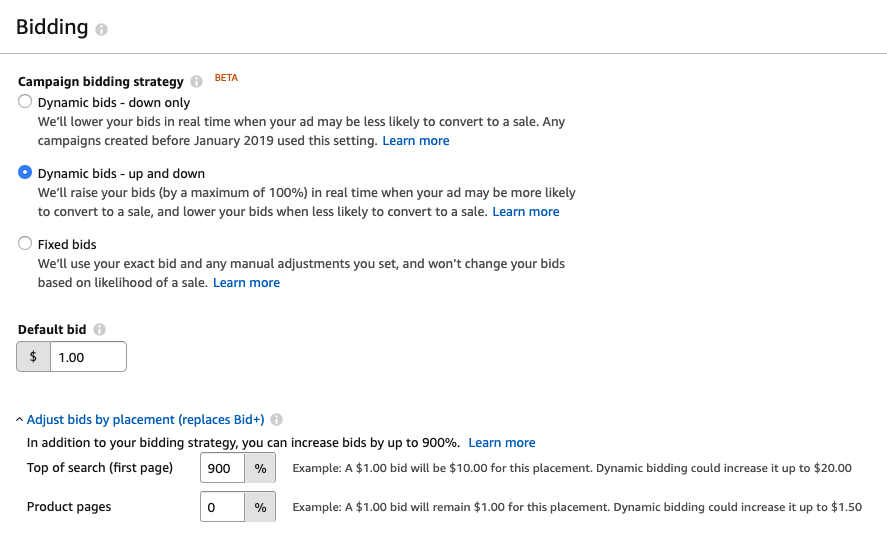 amazon-bidding-strategies-placement