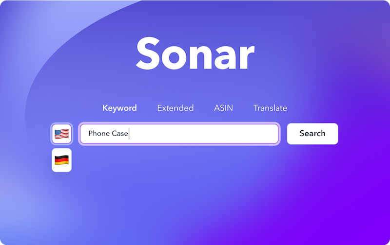 Wie funktioniert das Sonar Amazon keyword-tool?