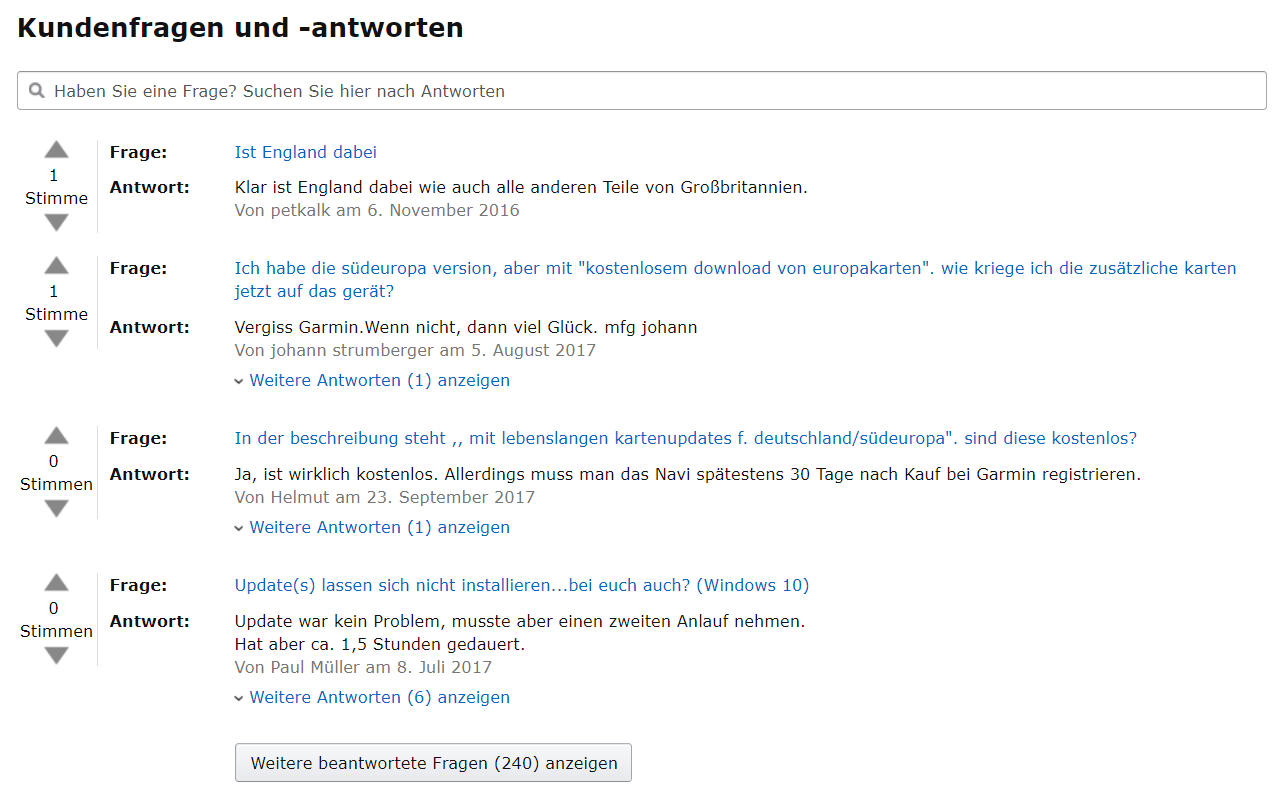 Amazon-Fragen-Antworten