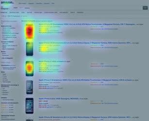 Heatmap-Amazon-Suchergebnisseite